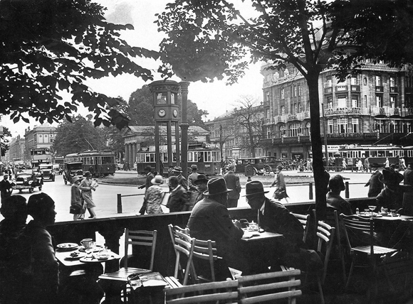 Blick vom Café Josty über den Potsdamer Platz, Berlin (ca. 1930)